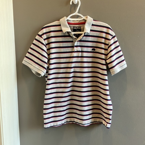 Raging Bull Gray, Blue & Red Men’s Polo Size Large - Picture 13 of 13